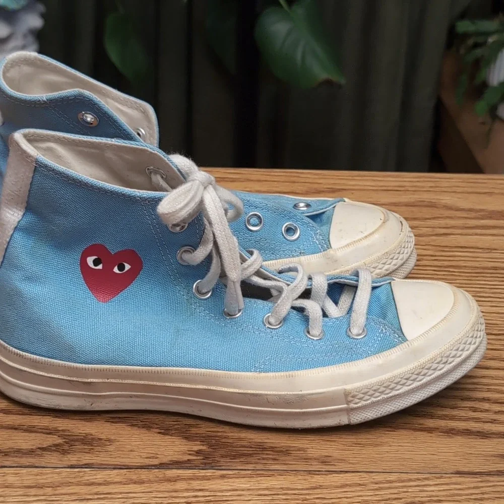 Converse Chuck Taylor All Star CDG Play High Top Light Blue US Men 6 Women 8